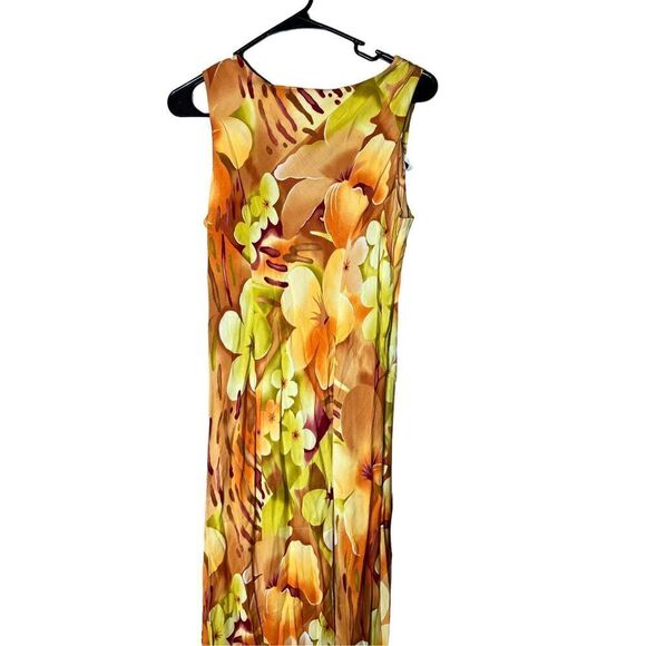 Vintage Hilo Hattie Hawaiian Floral Print Maxi Dress Size 10 - Picture 7 of 8
